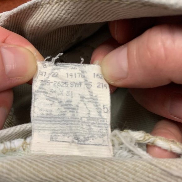 Vintage Lee Riveted Super High Rise Mom Tan Jeans - Picture 7 of 8